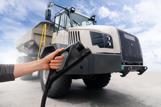Industrial Truck with EV Charger