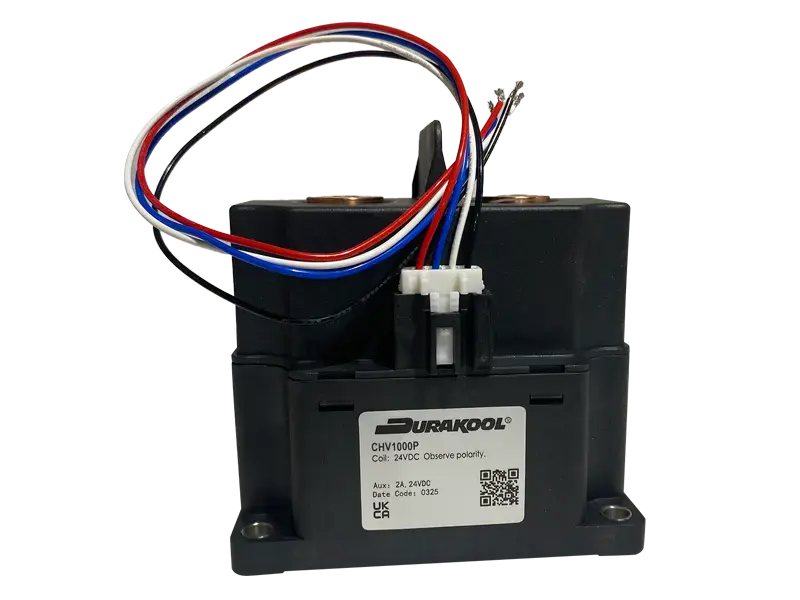 Durakool CHV1000P high-voltage DC contactor for EV charging and BESS applications