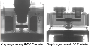 Xray Images Epoxy HVDC Contactor and Ceramic DC Contactor