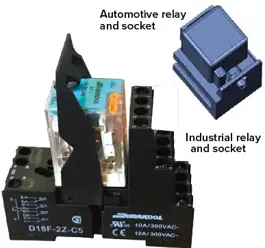 Automotive & Industrial Relays and Sockets